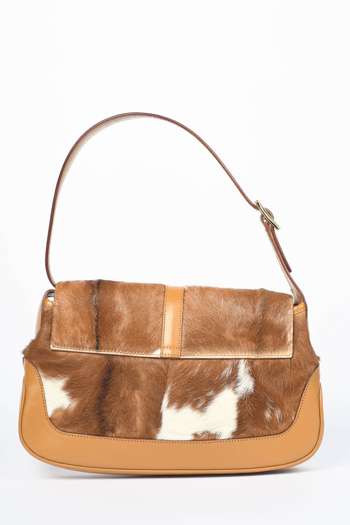 RARE Vintage Gucci Pony Hair Jackie Shoulder Bag