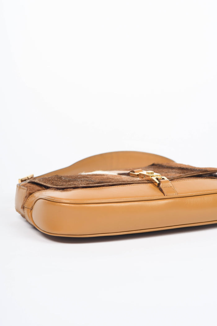 RARE Vintage Gucci Pony Hair Jackie Shoulder Bag