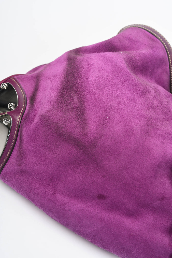 RARE Gucci Purple Suede Indy Tassel Shoulder Bag
