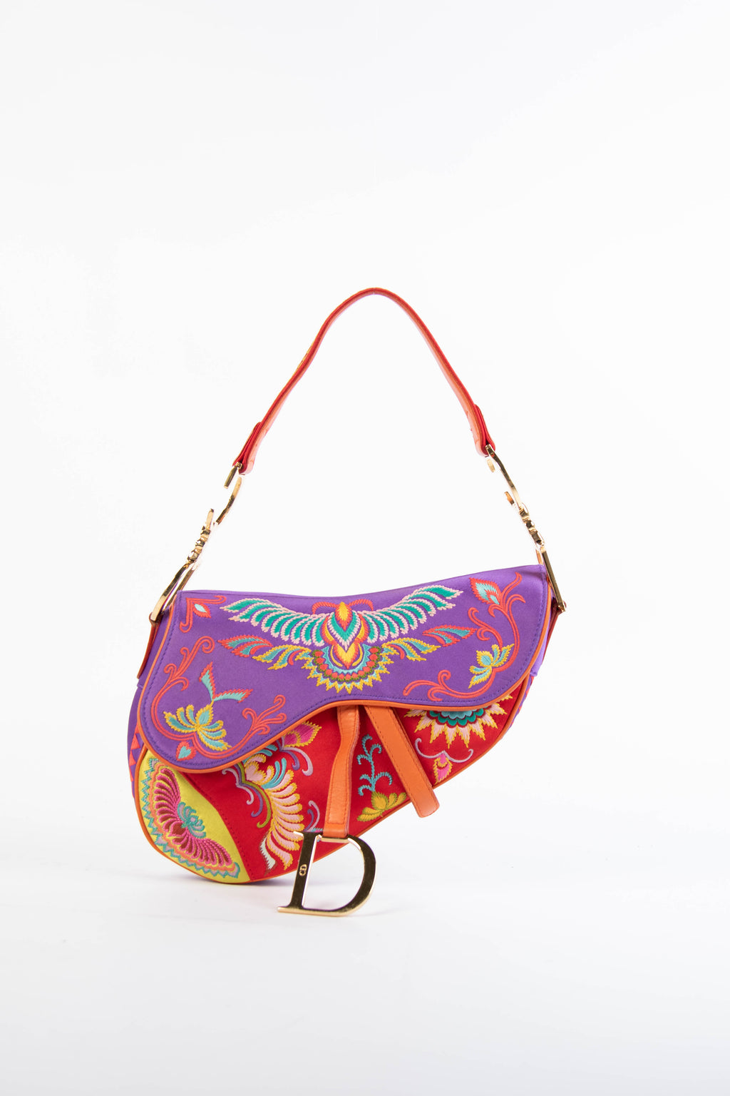 SUPER RARE 2007 Christian Dior Shanghai Embroidered Saddle Bag