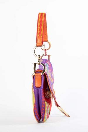 SUPER RARE 2007 Christian Dior Shanghai Embroidered Saddle Bag
