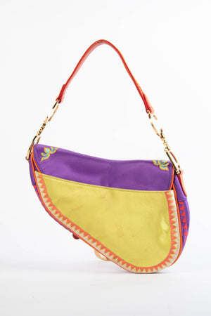 SUPER RARE 2007 Christian Dior Shanghai Embroidered Saddle Bag