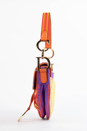 SUPER RARE 2007 Christian Dior Shanghai Embroidered Saddle Bag