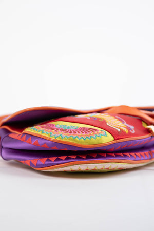 SUPER RARE 2007 Christian Dior Shanghai Embroidered Saddle Bag