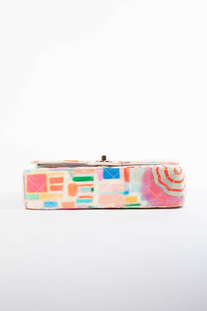2019 Chanel Umbrella Rainbow Medium Double Flap Shoulder Bag SHW