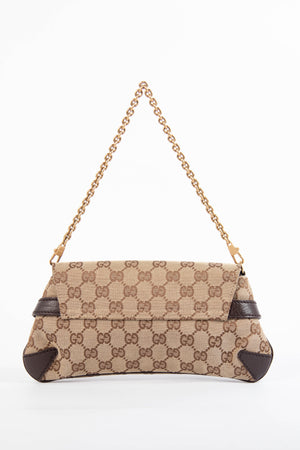 Vintage Gucci GG Classic Monogram Horsebit Shoulder Bag
