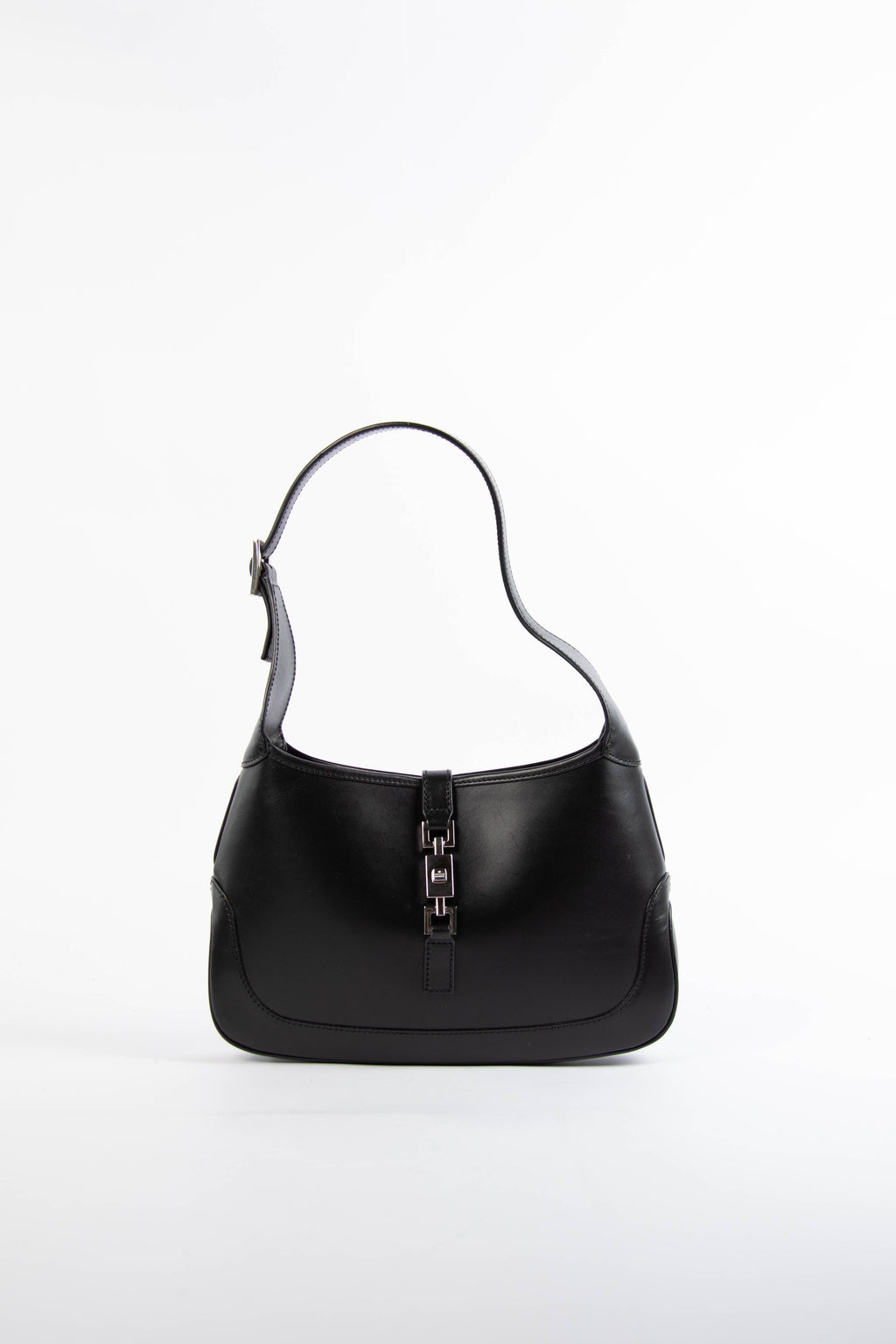 Vintage Gucci Black Leather Small Jackie Bag