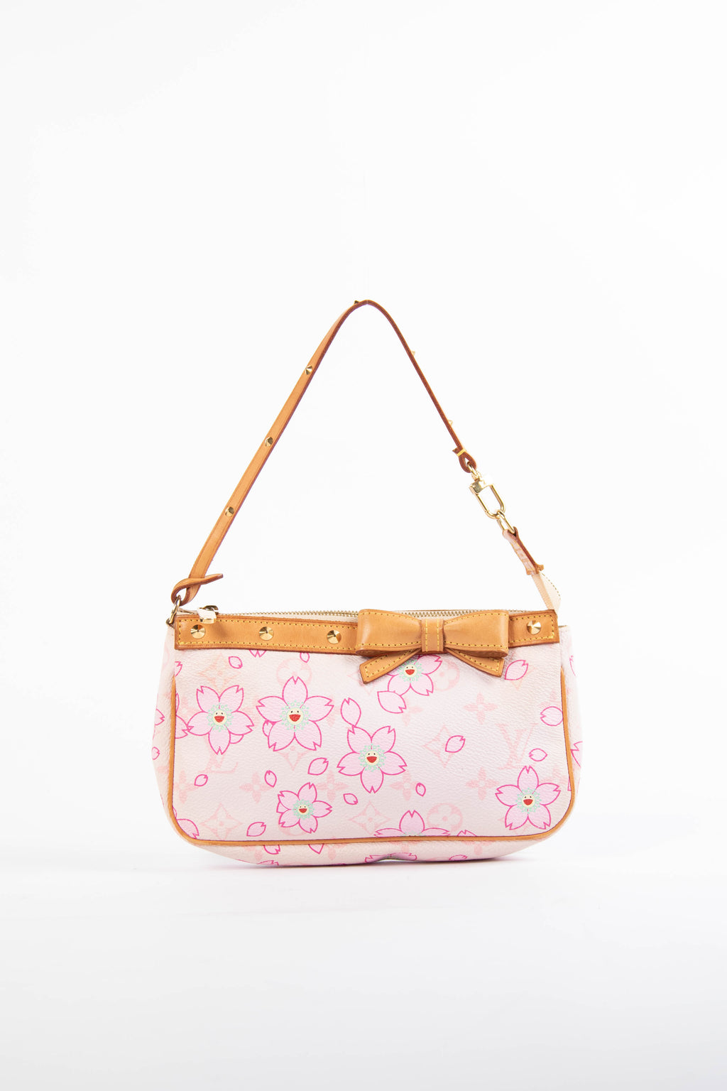 RARE Louis Vuitton x Takashi Murakami Pink Cherry Blossom Pochette Accessoires