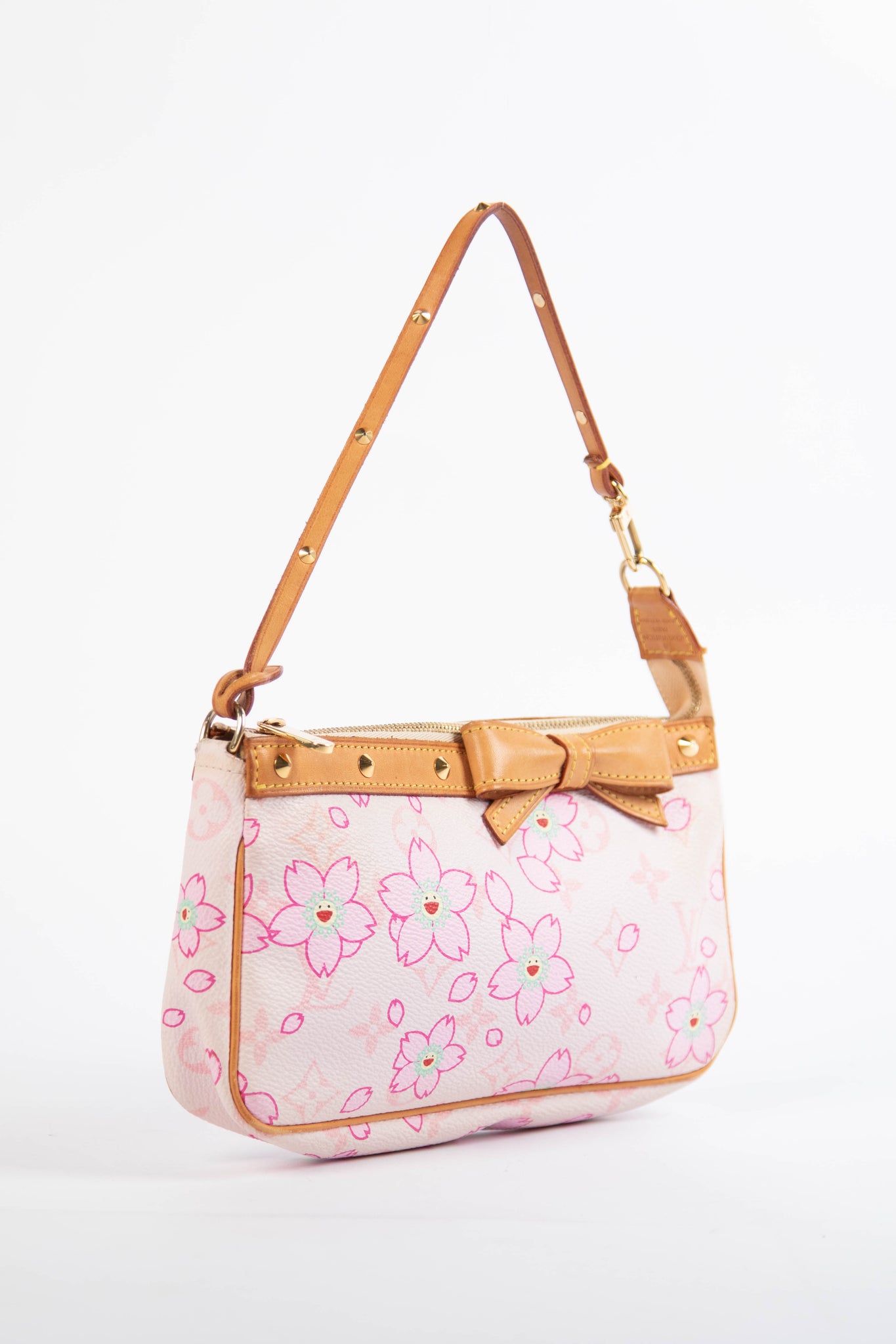 RARE Louis Vuitton x Takashi Murakami Pink Cherry Blossom Pochette Accessoires