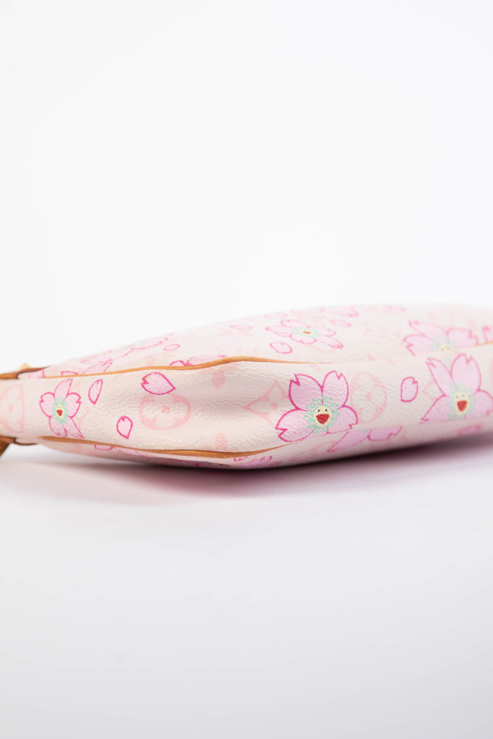 RARE Louis Vuitton x Takashi Murakami Pink Cherry Blossom Pochette Accessoires