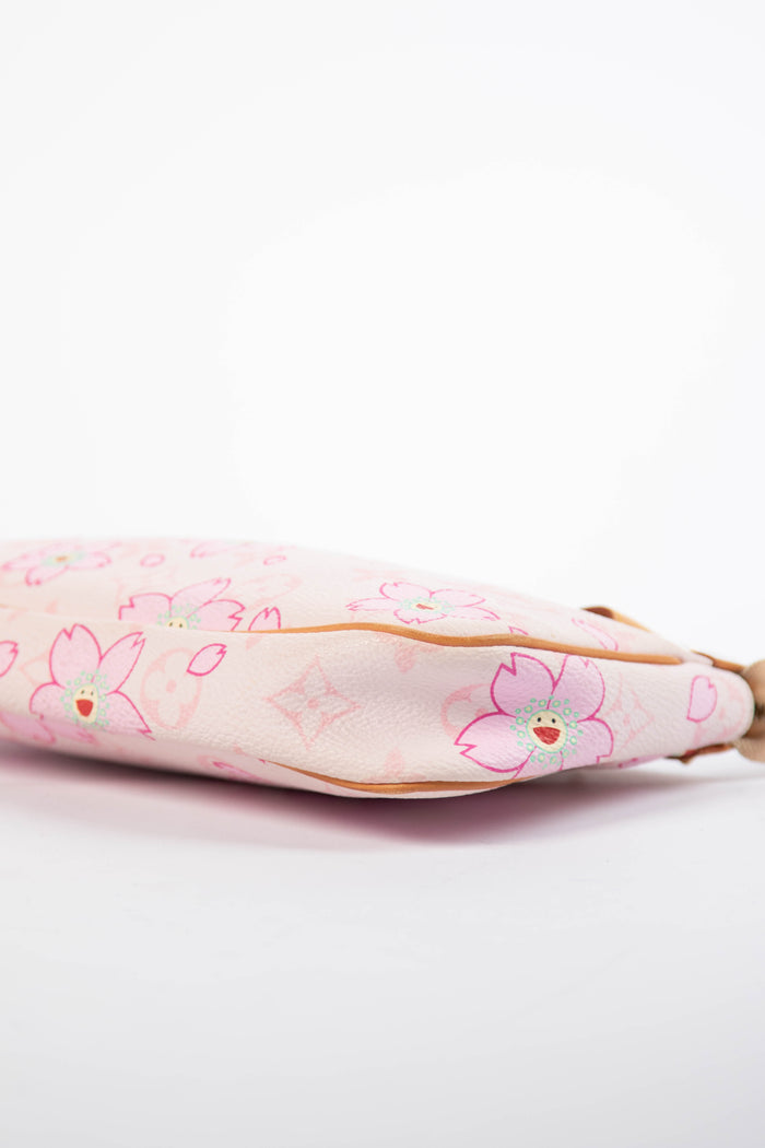 RARE Louis Vuitton x Takashi Murakami Pink Cherry Blossom Pochette Accessoires
