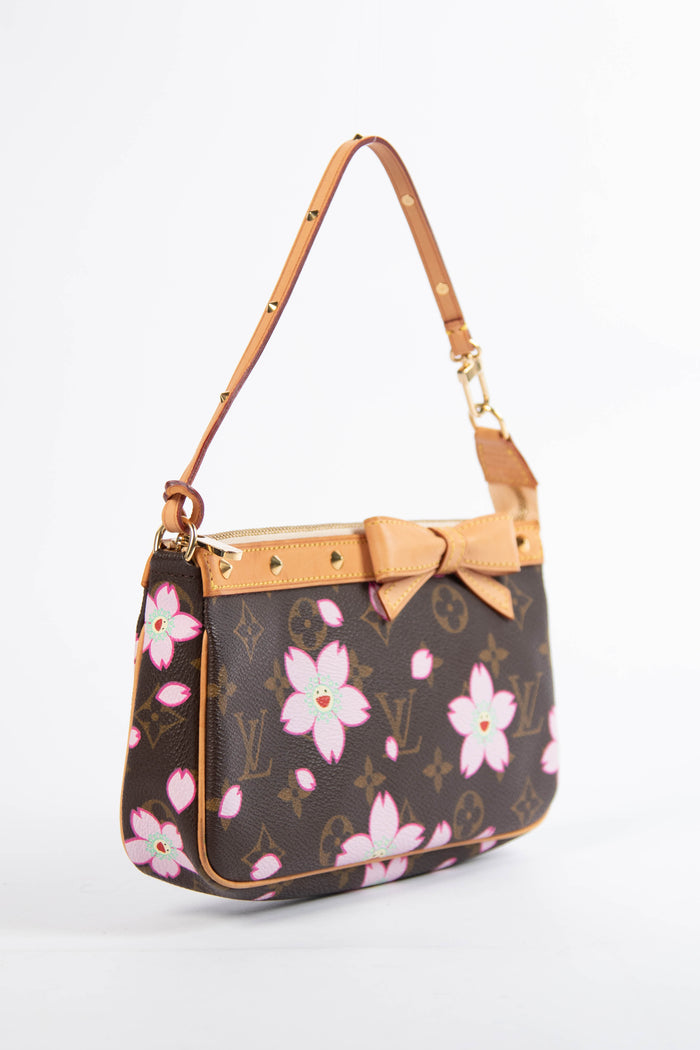 RARE Louis Vuitton x Takashi Murakami Cherry Blossom Pochette Accessoires