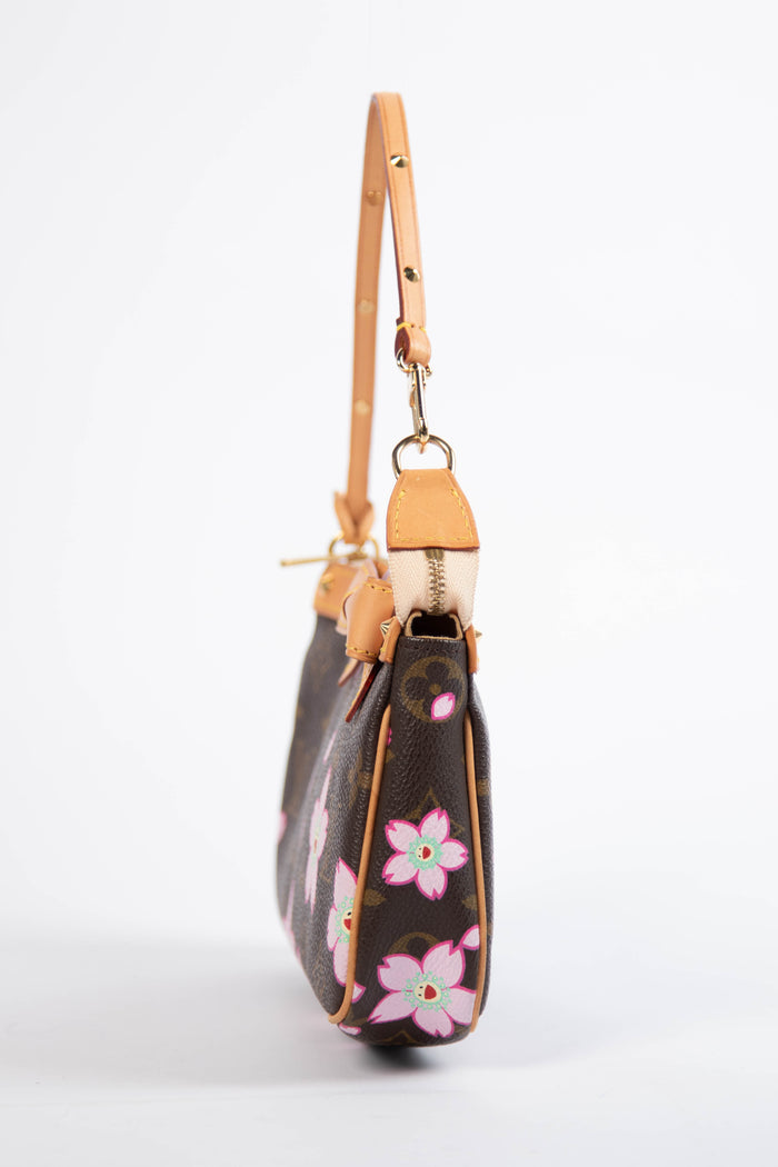 RARE Louis Vuitton x Takashi Murakami Cherry Blossom Pochette Accessoires