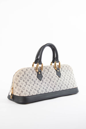 Vintage Louis Vuitton Navy Mini Lin Alma Top Handle Bag