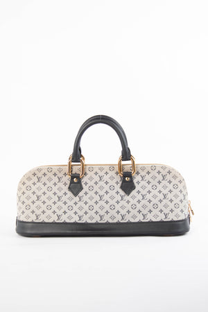 Vintage Louis Vuitton Navy Mini Lin Alma Top Handle Bag