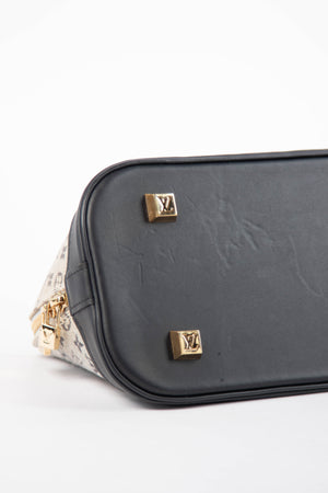 Vintage Louis Vuitton Navy Mini Lin Alma Top Handle Bag