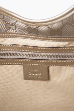 2000s Gucci Silver XL Guccissima Jackie Bag