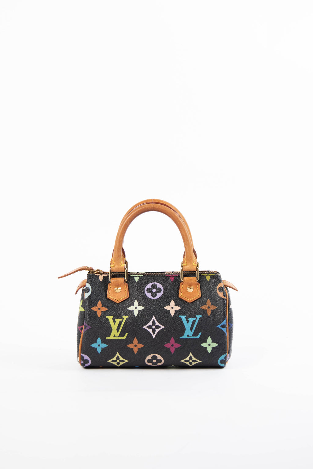 RARE Louis Vuitton x Takashi Murakami Black Multicolour Nano Speedy