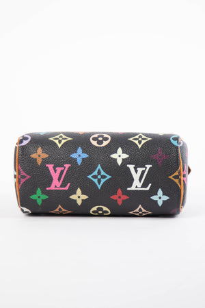 RARE Louis Vuitton x Takashi Murakami Black Multicolour Nano Speedy