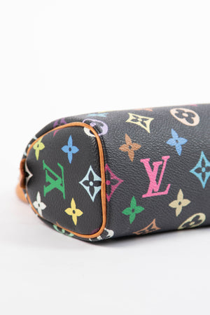 RARE Louis Vuitton x Takashi Murakami Black Multicolour Nano Speedy