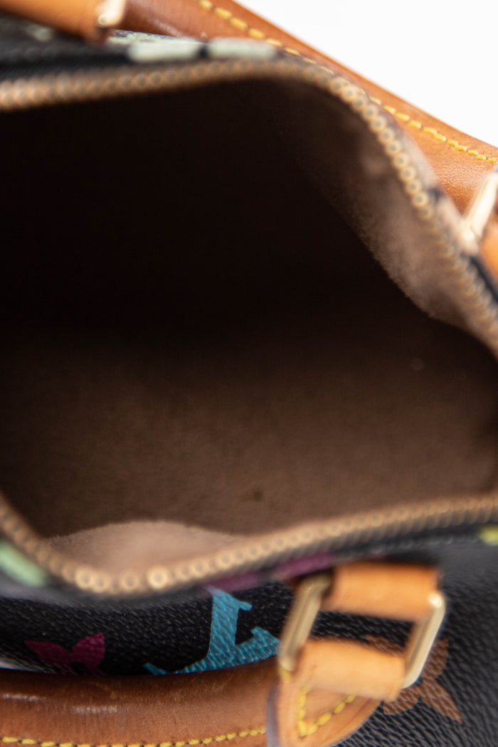 RARE Louis Vuitton x Takashi Murakami Black Multicolour Nano Speedy