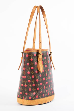 SUPER RARE Louis Vuitton x Takashi Murakami Cherry Bucket Bag