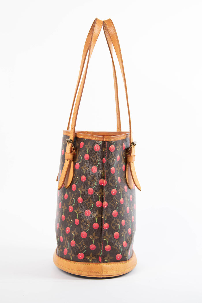 SUPER RARE Louis Vuitton x Takashi Murakami Cherry Bucket Bag