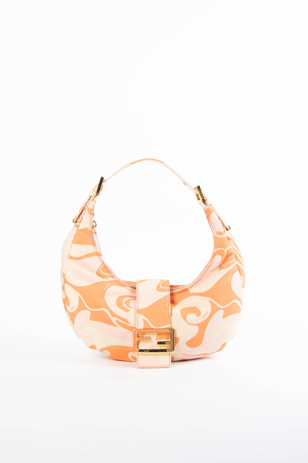 RARE Fendi Psychedelic Croissant Baguette Shoulder Bag