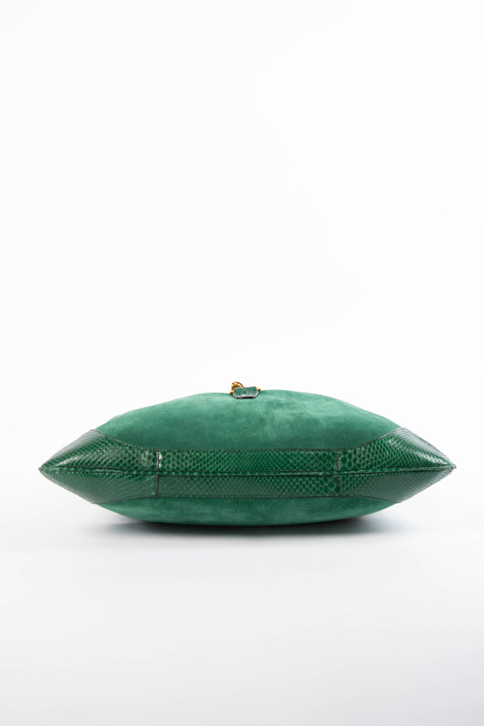 2000s Gucci Green Suede Jackie Bag