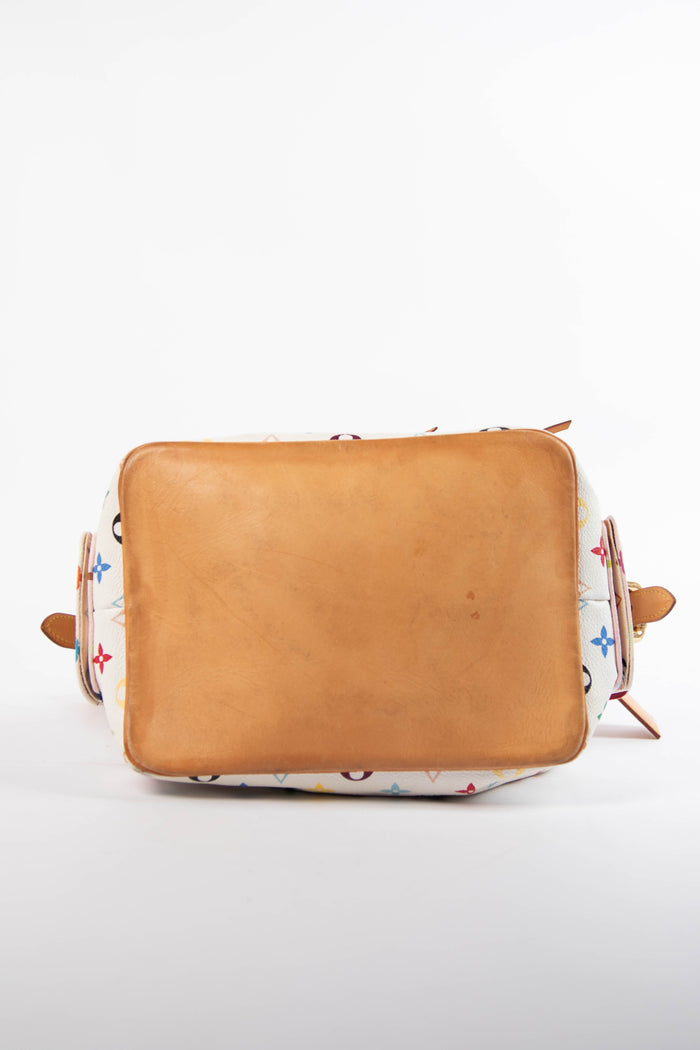 2010s Louis Vuitton x Takashi Murakami White Multicolour Petit Noé