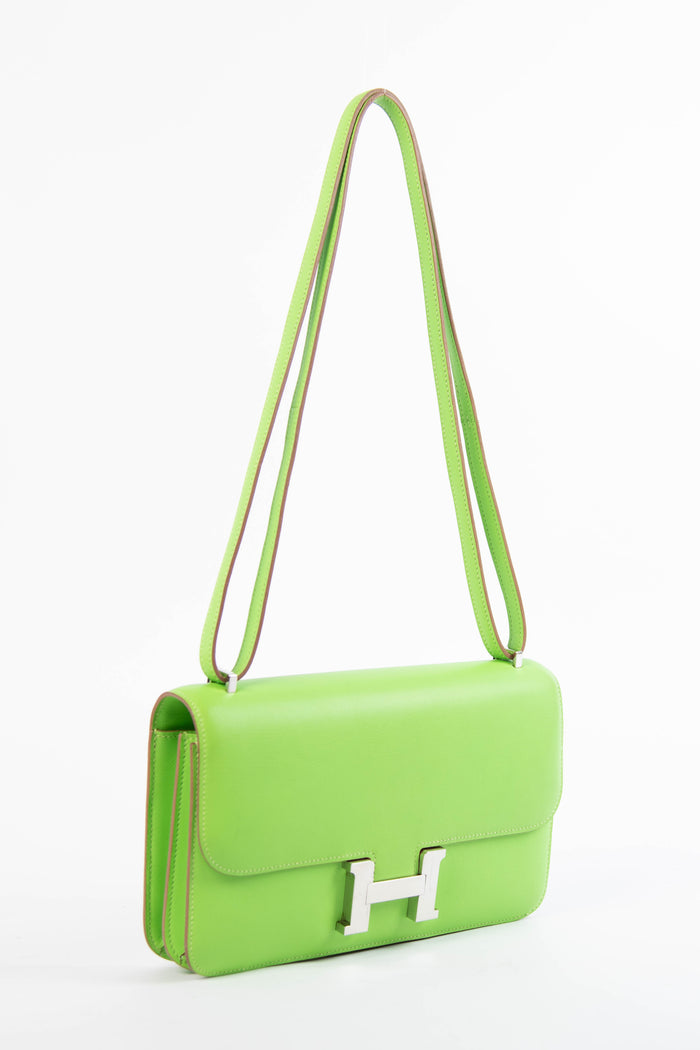 2012 Hermès Vert Cru Elan Constance Shoulder Bag