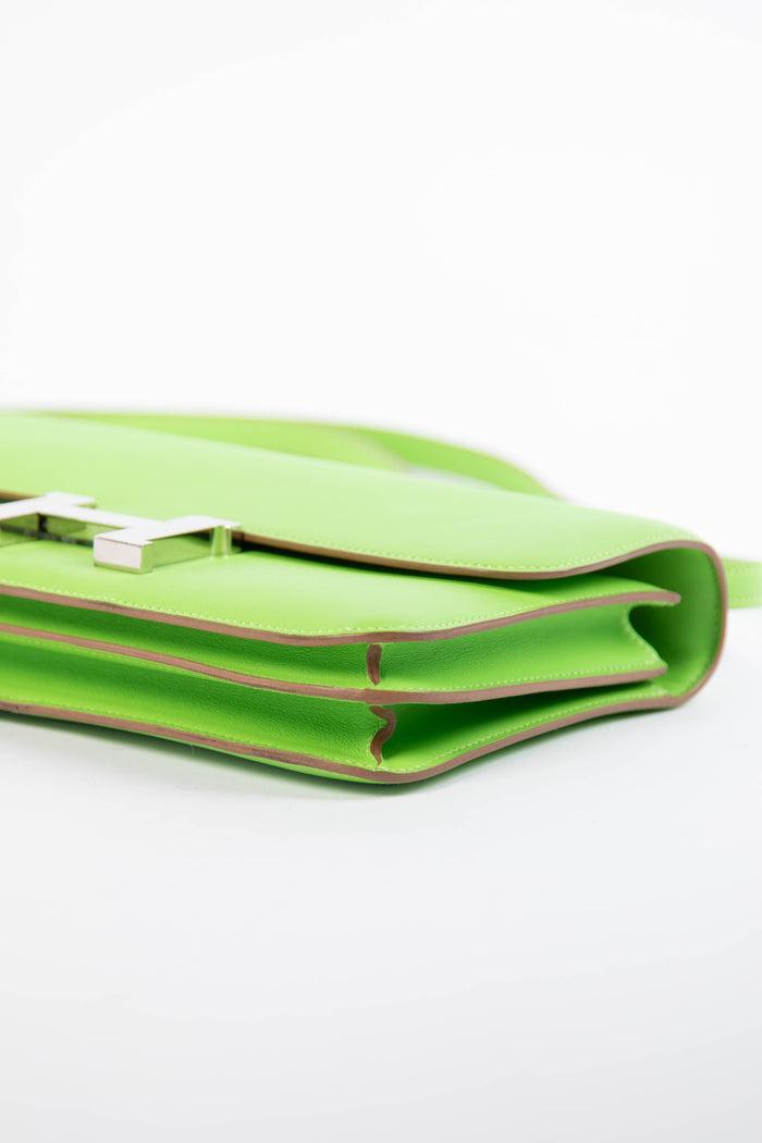 2012 Hermès Vert Cru Elan Constance Shoulder Bag