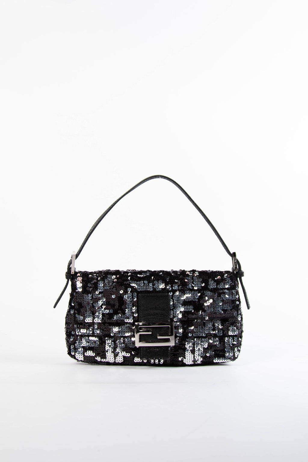 RARE Fendi Sequin Zucca Baguette Shoulder Bag