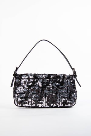 RARE Fendi Sequin Zucca Baguette Shoulder Bag