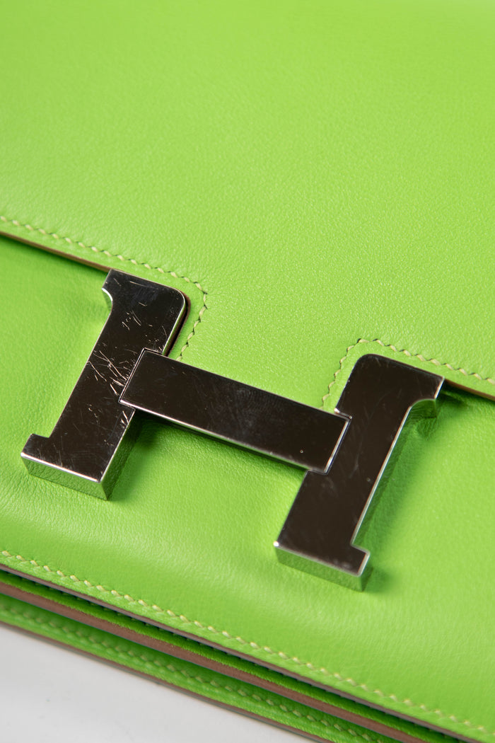 2012 Hermès Vert Cru Elan Constance Shoulder Bag