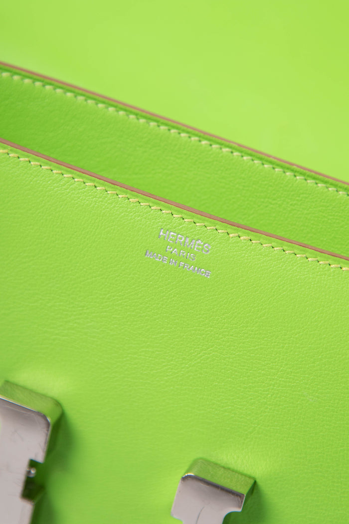 2012 Hermès Vert Cru Elan Constance Shoulder Bag