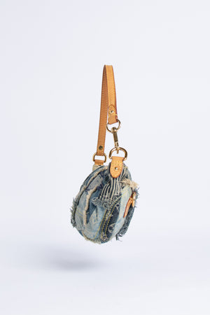 RARE Y2K Louis Vuitton Denim Patchwork Shoulder Bag