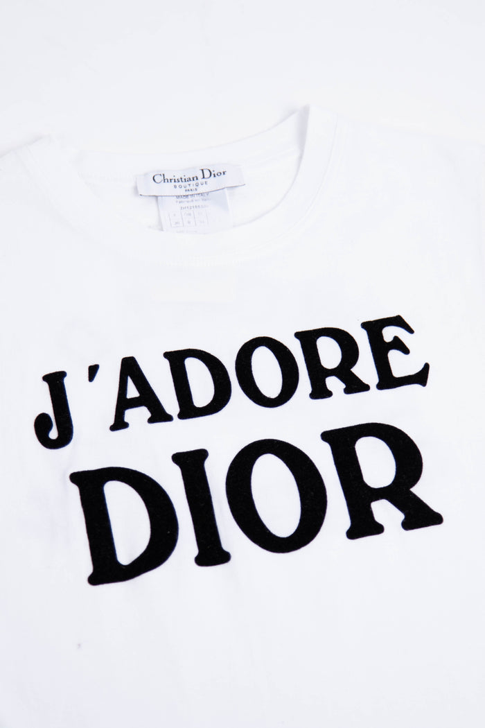 RARE 2000s Christian Dior "J'adore Dior" White Vest Top (UK 8)