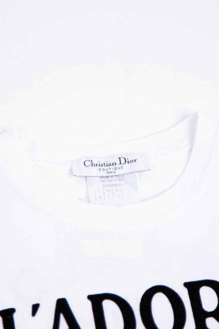 RARE 2000s Christian Dior "J'adore Dior" White Vest Top (UK 8)