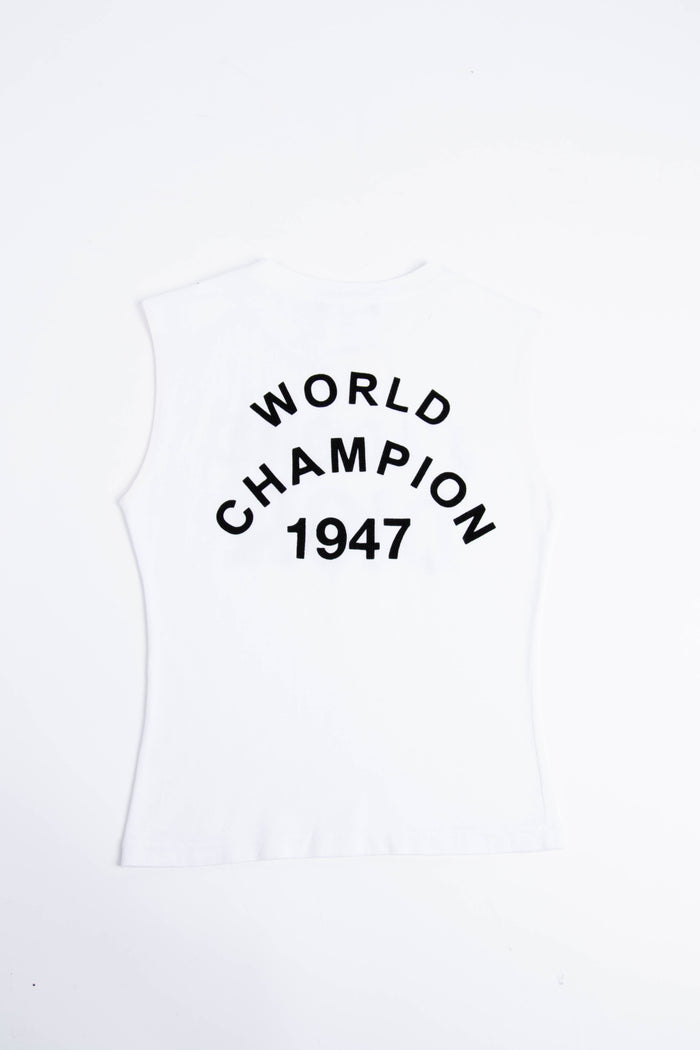 RARE 2000s Christian Dior "J'adore Dior" White Vest Top (UK 8)