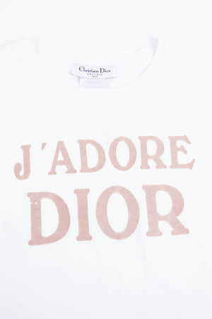 RARE 2000s Christian Dior "J'adore Dior" White Vest Top (UK 12)