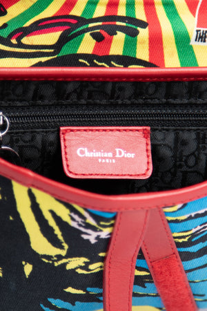 RARE 2003 Christian Dior Galliano Rasta Mania Saddle Bag