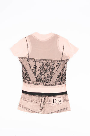 2006 Christian Dior John Galliano Trompe L'oeil T-Shirt (UK 10)