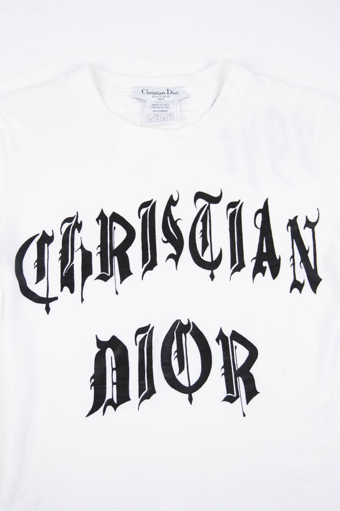 Christian Dior by John Galliano Logo Tank with Gothic Font