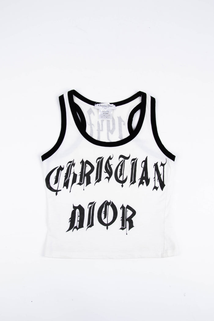 2002 Christian Dior John Galliano Gothic Vest Top (UK 10)