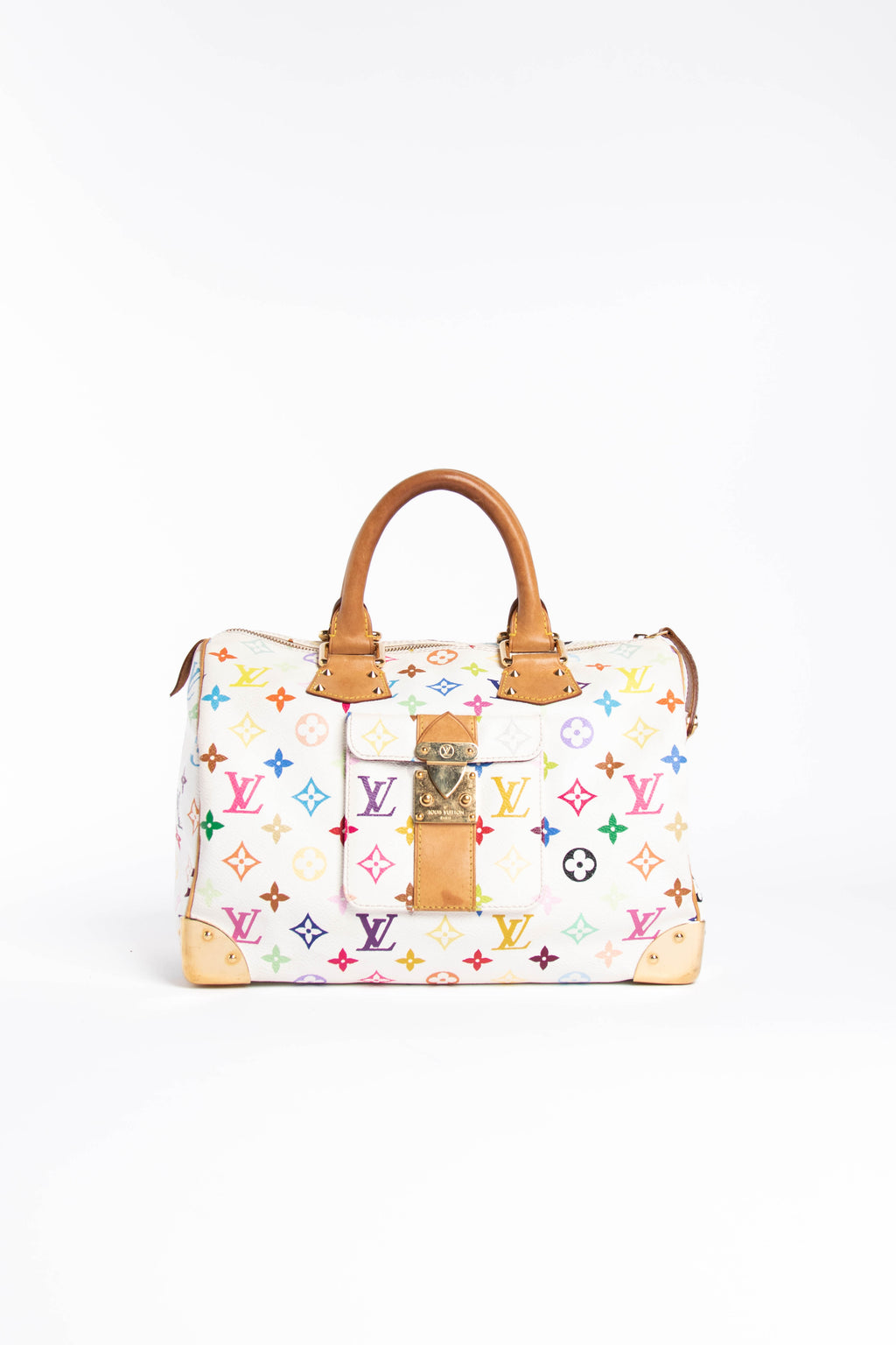 Louis Vuitton, Bags, Louis Vuitton Takashi Murakami Multicolor Speedy Bag  Y2k Vintage Authentic