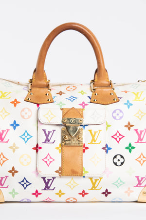 Y2K Louis Vuitton x Takashi Murakami Multicolour Monogram Speedy 30 Bag