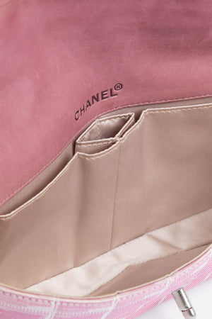 2000s Chanel Pink Travel Line East West Shoulder Bag