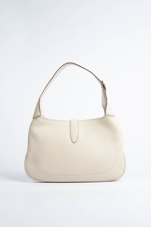 Vintage Gucci Cream Grained Leather Jackie Bag