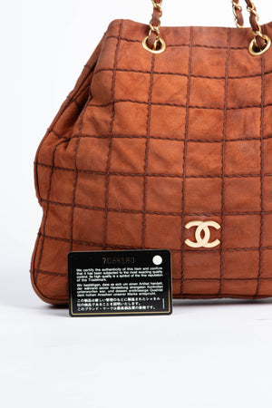 2000s Chanel Burnt Orange Suede Bucket Bag